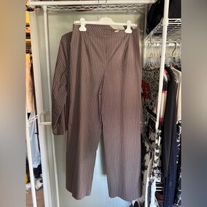 Striped Brown Women's Pants